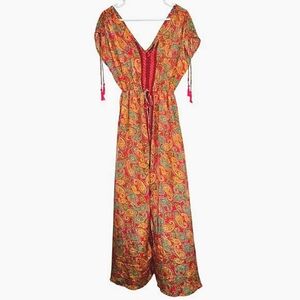 Me 2 Magic Bohemian‎ Festival Dress Small Summer Vacation Gypsy Silky Flowy Sexy